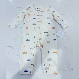 Pehr Romper Rush Hour (6-12 mos), brand new